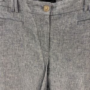 Ann Taylor blue and white striped linen pants